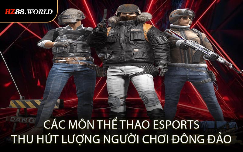 Các môn thể thao Esports thu hút lượng người chơi đông đảo